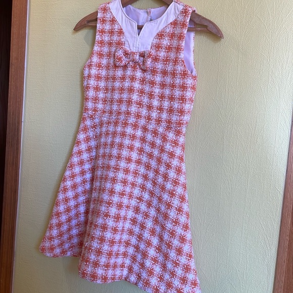 Janie And Jack orange and white tweed - Picture 2 of 8